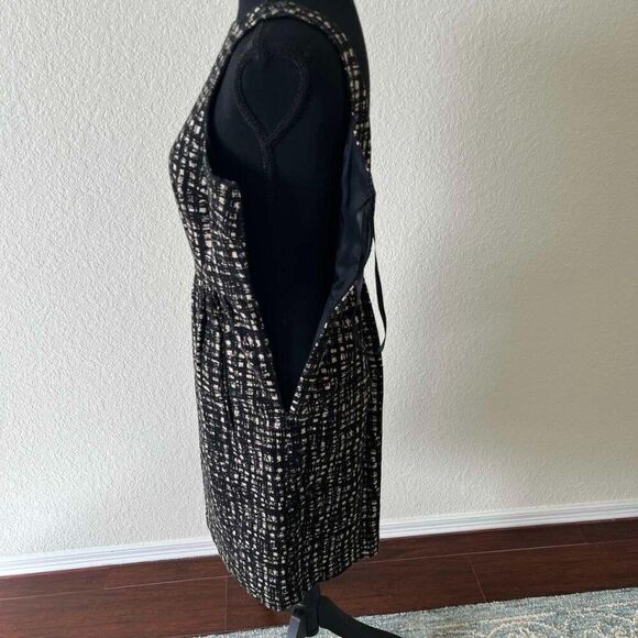 MICHAEL MICHAEL KORS Womens Black Cream Sleeveless Above The Knee Dress Size 4 - Picture 4 of 11
